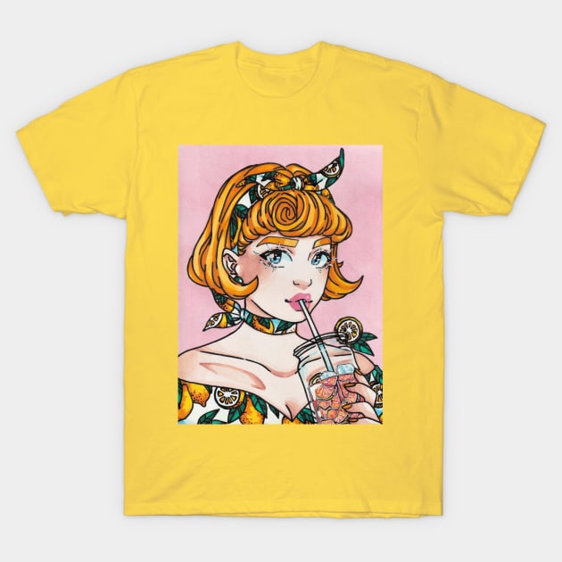 Pink Lemonade T-Shirt by bukkbianka